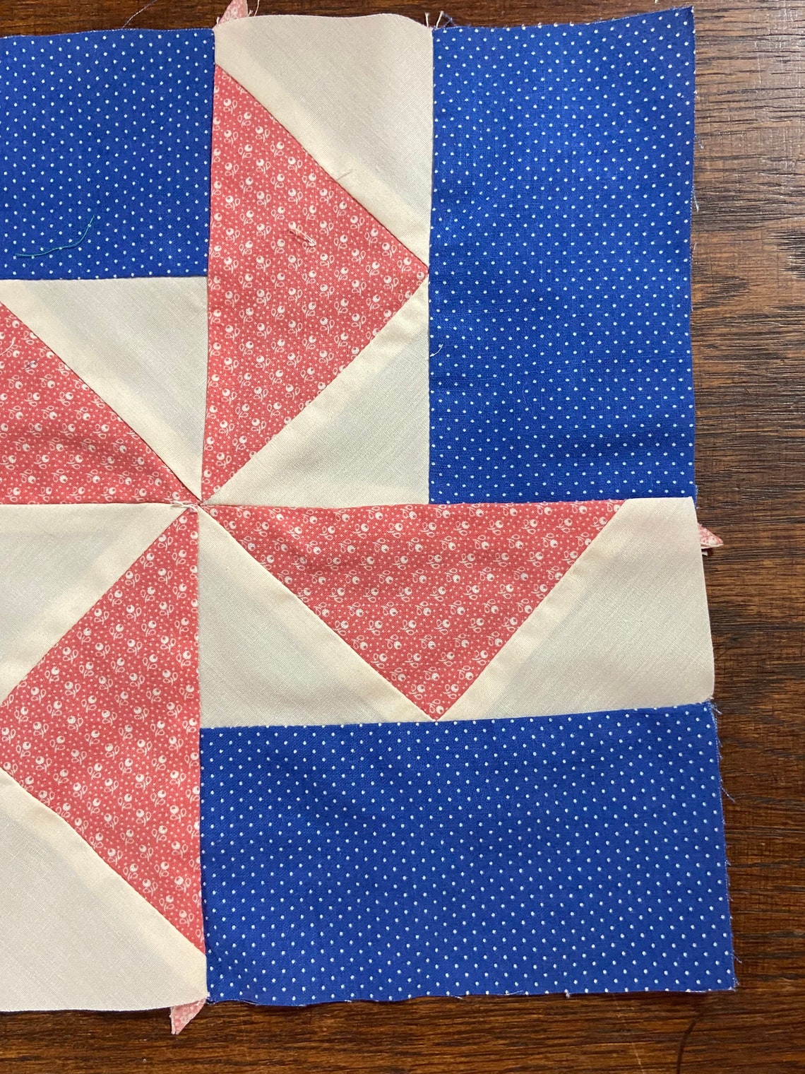 Square Quilt Block Unfinished 10 1/2 Quilt Square Etsy