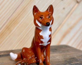 Vintage Beswick Fox Curled Model 1017 - Etsy