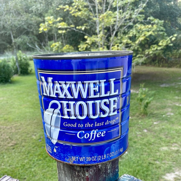 Old Maxwell House Coffee Tin Cans Etsy