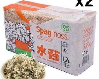 2 x 150 g de musgo esfagno de Nueva Zelanda de fibra larga - Besgrow Spagmoss