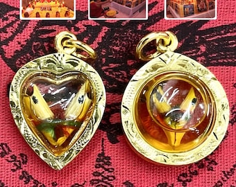 Colgante Power Charm SALIKA Remojar en aceite / Amuleto tailandés para negocios / Ventas, suerte, riqueza.