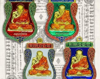 Luang Pu Thuat Thai Amulet, Sema Coin | Extreme Wealth, Fortune & Business Success | Nirantarai model