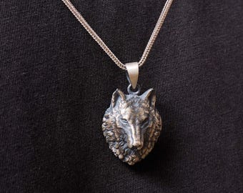 Handmade Wenge Wooden Wolf Pendant: Exotic Animal Necklace - Etsy