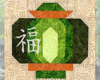 Chinese Lantern Fortune Quilt (PDF Pattern)