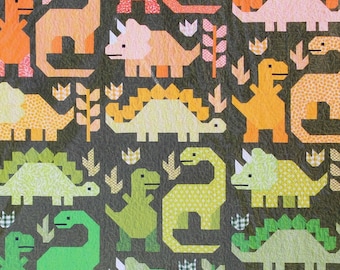 Dinosaurs Quilt Pattern by Elizabeth Hartman