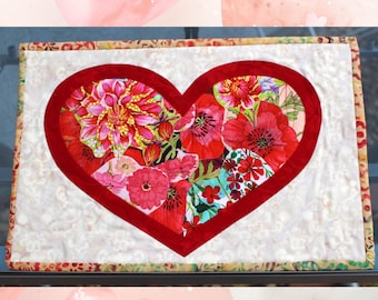 Valentine Placemats and Coasters Sewing (PDF Pattern)