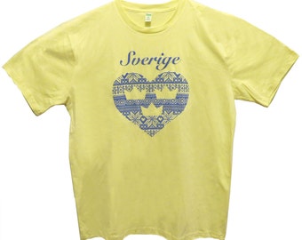 Sverige Three crown Tee Fashion-forward Summer Tee: Effortlessly Stylish customized t-shirt graphic t-shirt Small size