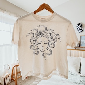 Medusa Feminist Shirt Greek Mythology, Girl Power Boxy Tee, Female Empowerment Subtle Protest & Activist Shirt, Democrat and Resistance Gift