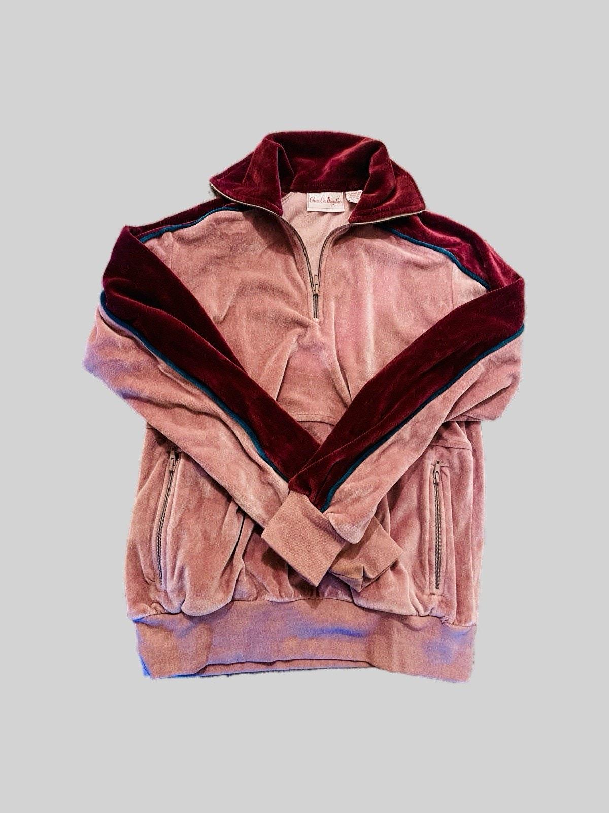 vintage velours suit / 70's ベロア　セットアップ 70s Velour Tracksuit - Etsy
