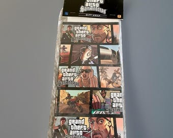 Grand Theft Auto San Andreas gift Wrap New in package