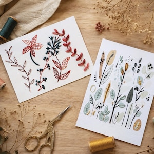 Paper embroidery patterns with video tutorial pdf digital download