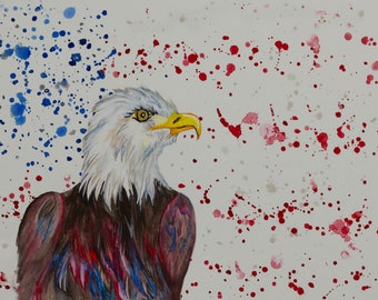 Red, White and Blue, American Eagle