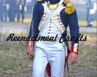 ナポレオン時代のフランス帝国軍将校用フロックコート：歴史的な軍服