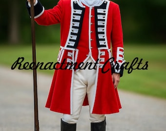 アメリカ独立戦争イギリス軍 レッドコート イギリス軍「レッドコート」人形 / HistoryWearz™ 再生人形 / 人形用
