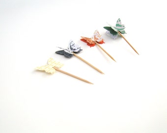 butterfly toothpicks etsy