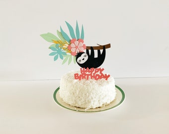 Sloth Cake Topper, birthday topper, baby shower