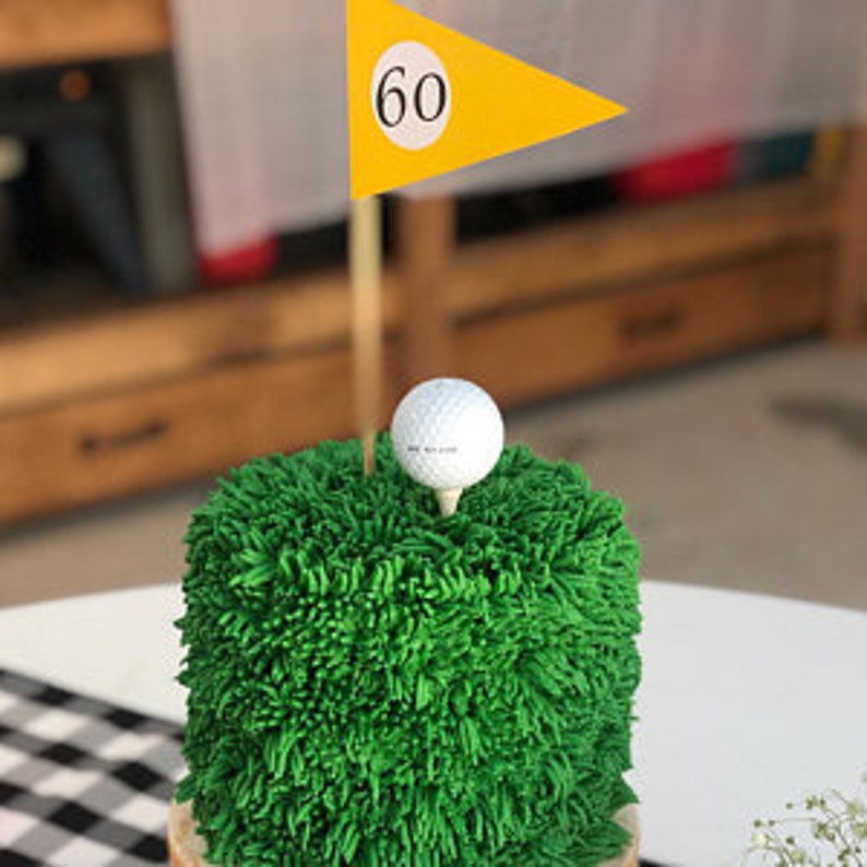 Golf Flag Centerpiece 12H small numbered table flag Etsy