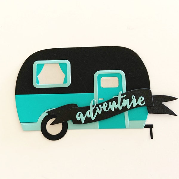 Camper Cake Topper, camping party, birthday party, retirement party, retro camper