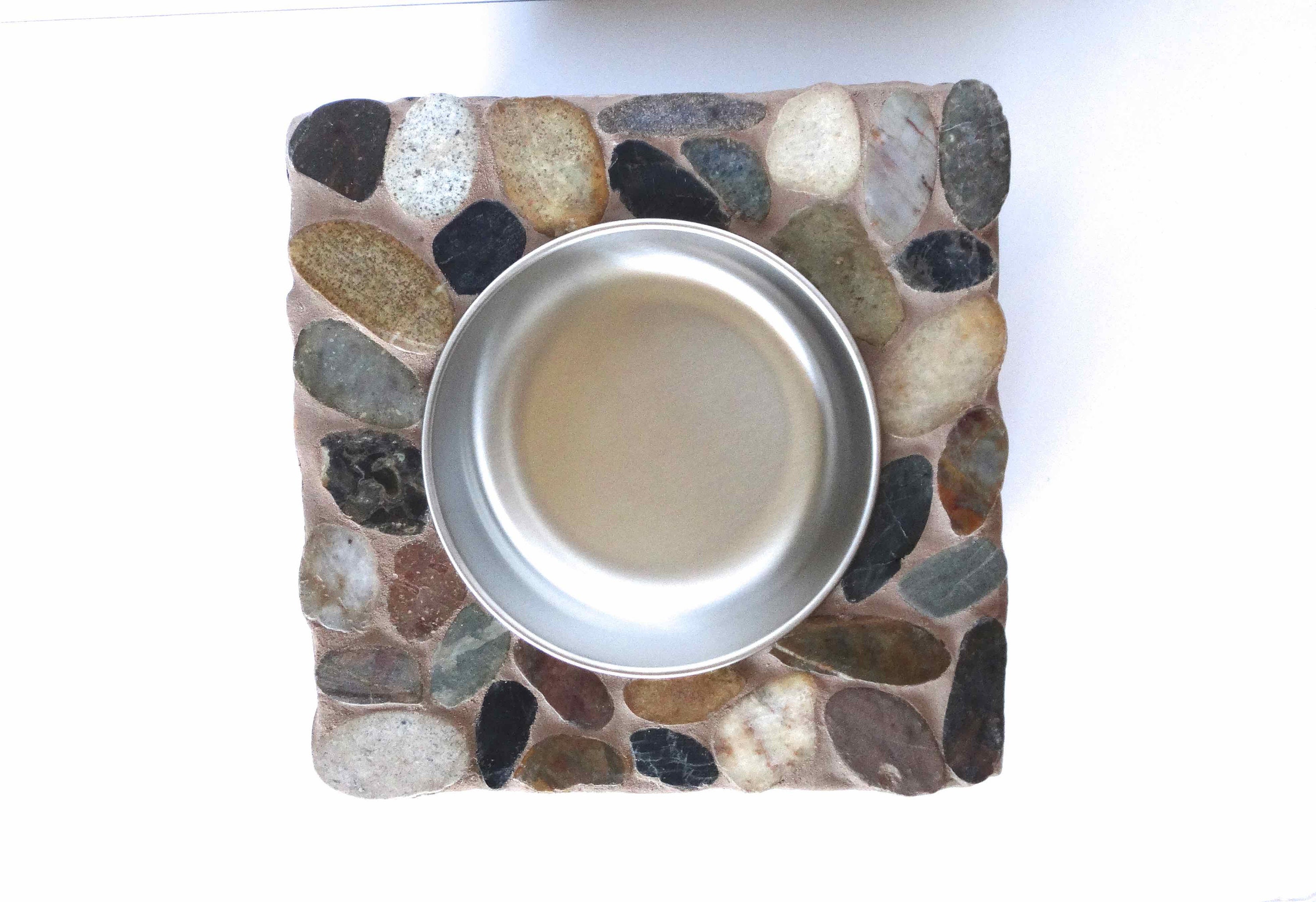 Stone Dog Feeder Large Dog Bowl Messy Eater Feeder Etsy Ireland