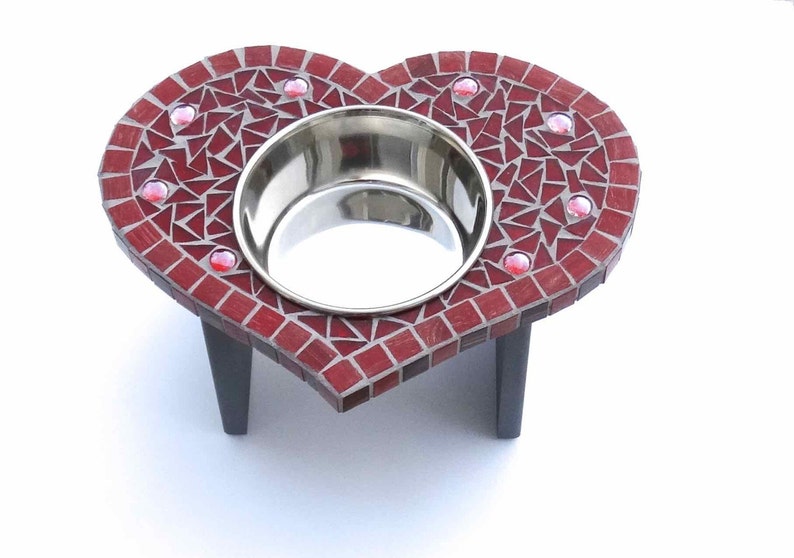 Raised Dog Feeder Cat Bowl Dog Bowl Medium Dog Feeder Etsy