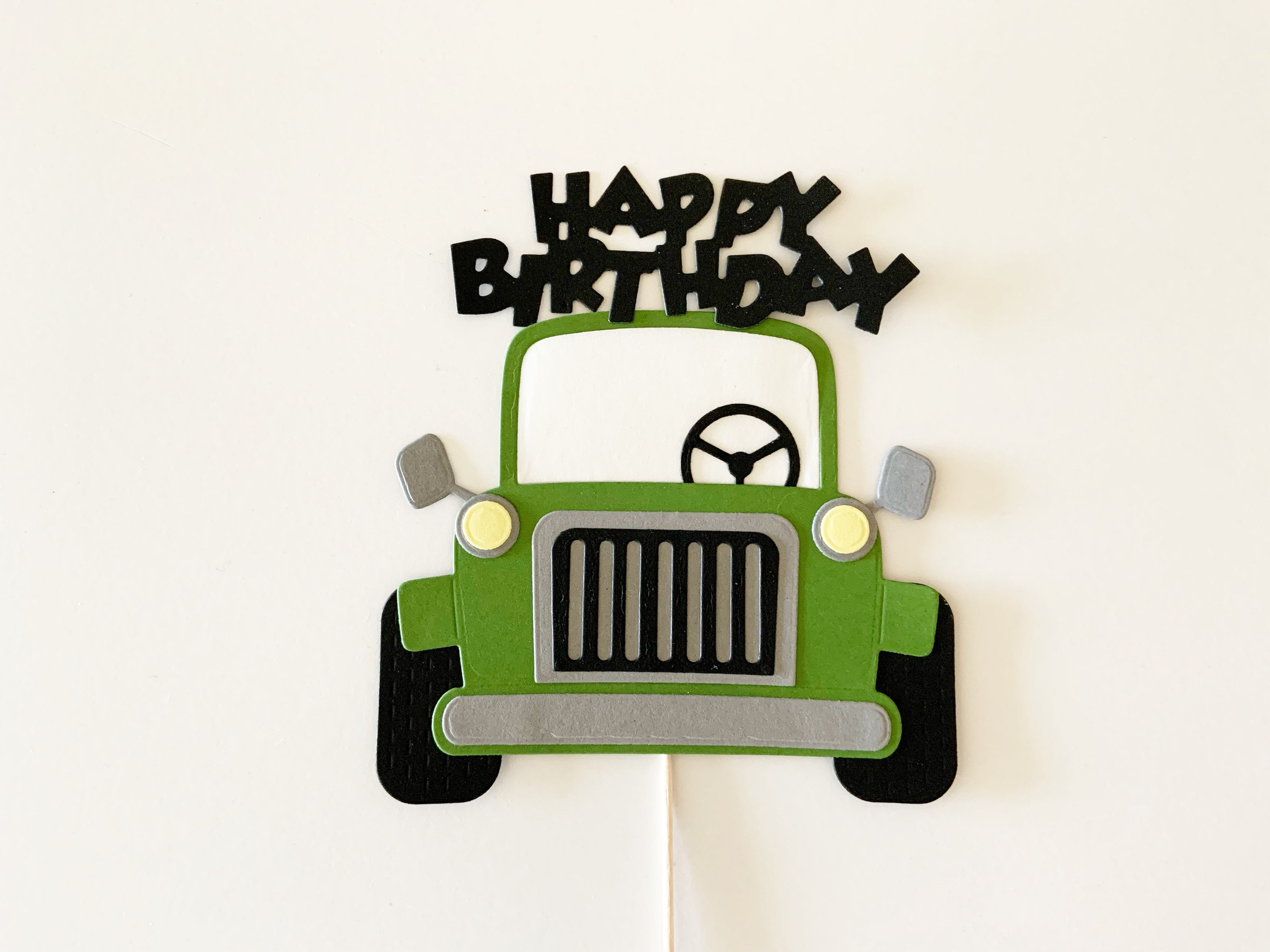 Safari Jeep Cake Topper jungle cake toppers elephant rhino Etsy