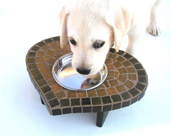 Single Bowl Dog Feeder, cat feeder, elevated dog bowl, raised cat station