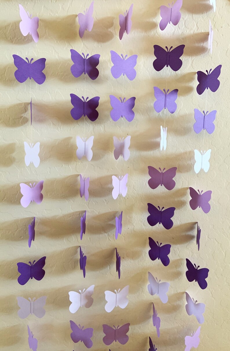 Butterfly garland vertical garland wedding backdrop Etsy