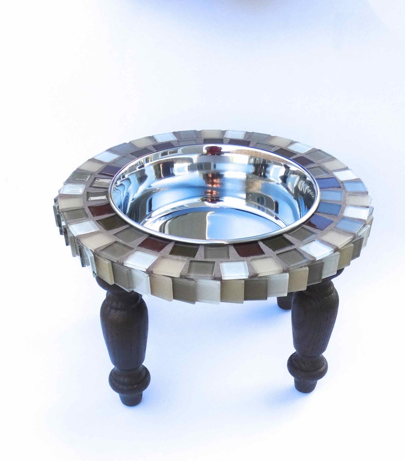 Single Bowl Dog Feeder Elevated Dog Bowl Medium Dog Water Etsy