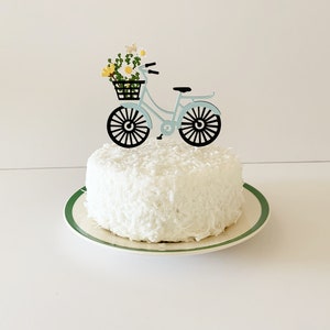 Bicycle Cake Topper, birthday party, cruiser bike