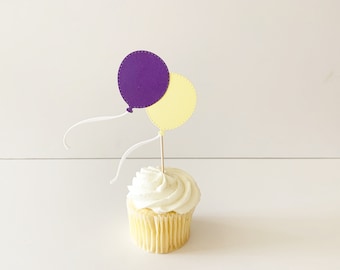 Balloon Cupcake Toppers, birthday party, celebrate with balloons