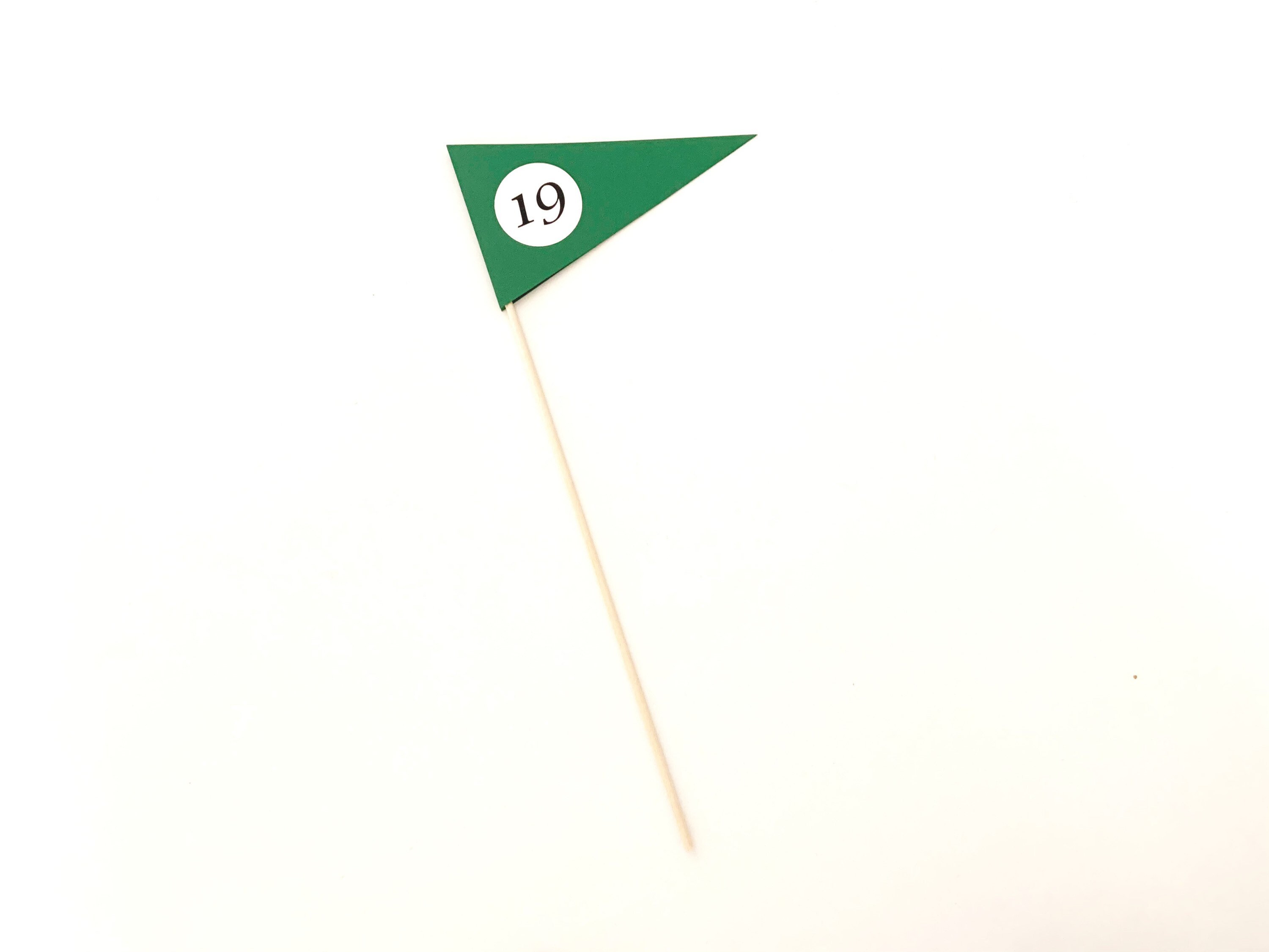 Golf Flag Centerpiece 12"H, small numbered table flag, cake topp…
