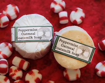 Peppermint Oatmeal Vegan Soap