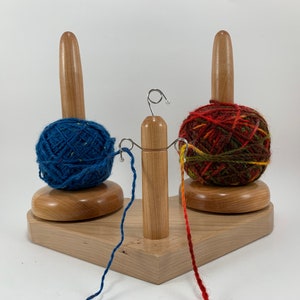 Yarn Holder, Double Yarn Butler, Large Yarn Wooden Spinning, Fair Isle Yarn  Buddy, Thread Holder, Yarn Stand, Yarndispenser -  Canada