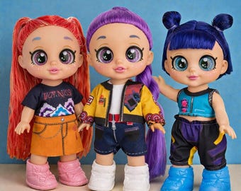 K Pop Demon Hunter Dolls Set – Anime Style K Pop Collectible Dolls for Kids, Rumi & Mira Demon Hunter Figures, Gift for K Pop Fans