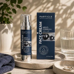 Particle Men’s Face Cream – Anti Aging Moisturizer for Men – Daily Face Care Cream – Hydrating & Firming Skincare – 50ml Men Grooming Essential