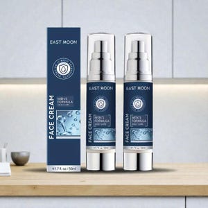 Particle Men’s Face Cream – Anti Aging Moisturizer for Men – Daily Face Care Cream – Hydrating & Firming Skincare – 50ml Men Grooming Essential