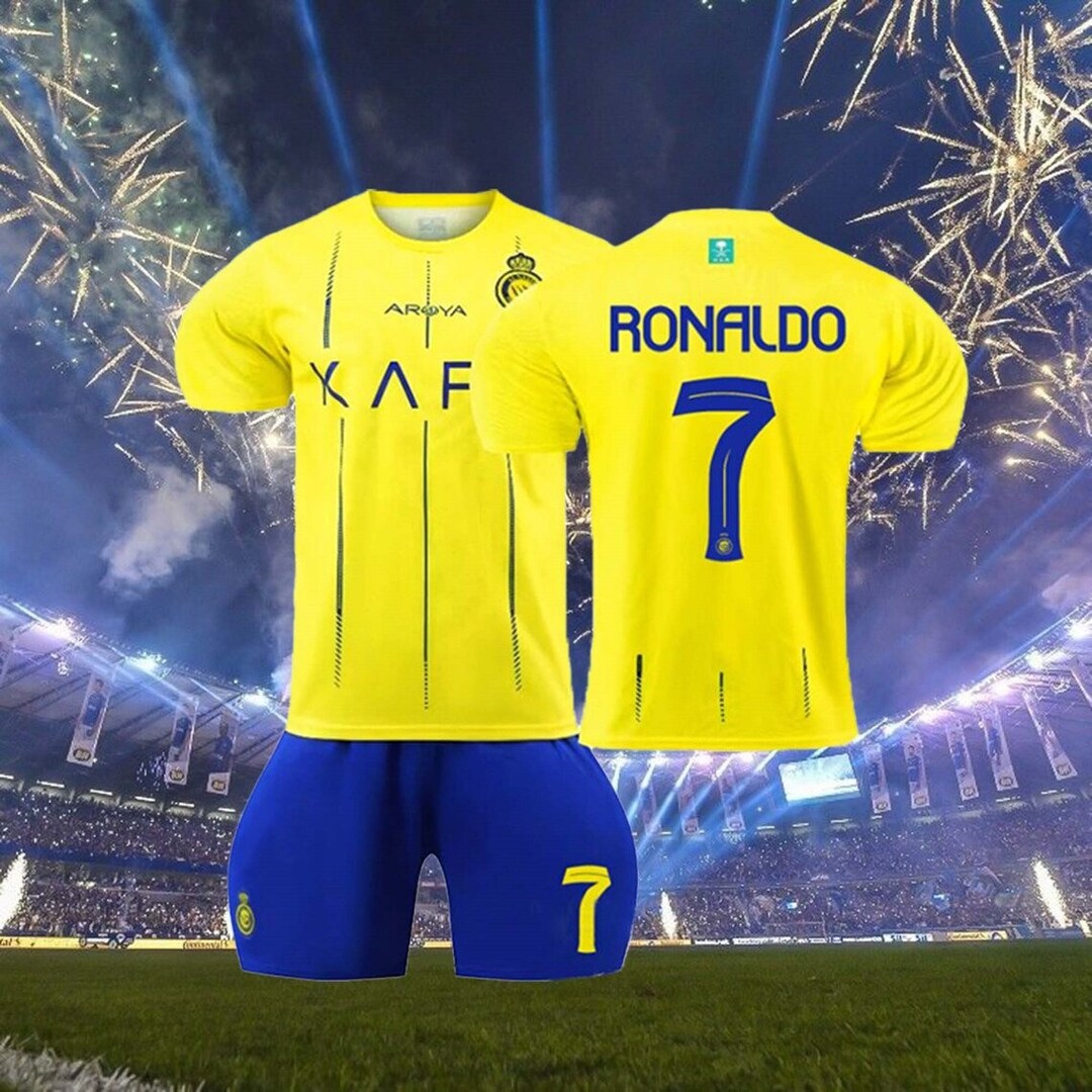 NEW 23/24 Ronaldo Alnassr Jersey Soccer Kit Kids/youth/aldult Etsy UK
