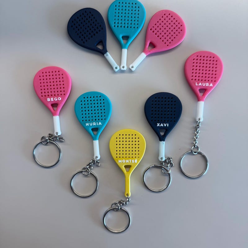 Padel Racket Keychain (customizable)