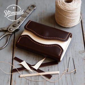 Wave Pattern Card Wallet Die Cutter, No Trim Slot Design, Leather Craft Tool