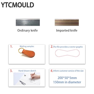 Leather Card Holder Cutting Die Custom Wallet Mold DIY Knife Die Tool for Leathercraft image 17