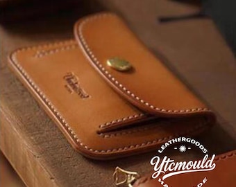Einfache Snap faltende Karte Brieftasche Stanzen DIY Leder Werkzeug aus Holz Acryl Würfelform
