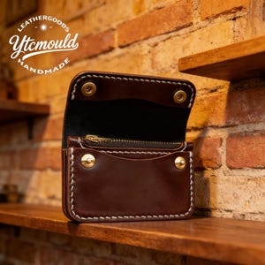 Biker Wallet Die Cutter, Button Fold Leather Craft Tool (12x8cm Finished Size)