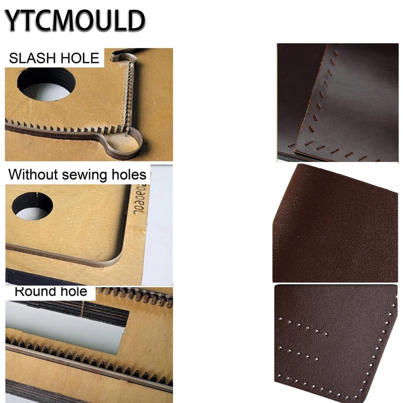 Leather Card Holder Cutting Die Custom Wallet Mold DIY Knife Die Tool for Leathercraft image 15
