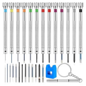 Werkzeug, 13 Stück Juwelier Schraubenzieher Set Micro Präzision Uhrmacher Schraubenzieher