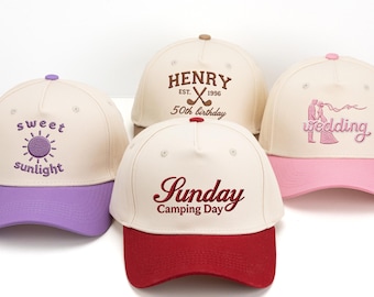 Custom Embroidered Trucker Hat,Personalized Text,Logo Cap Bachelorette Party,BeachWedding,Vintage Style,Custom Club TruckerCaps,Summer Caps