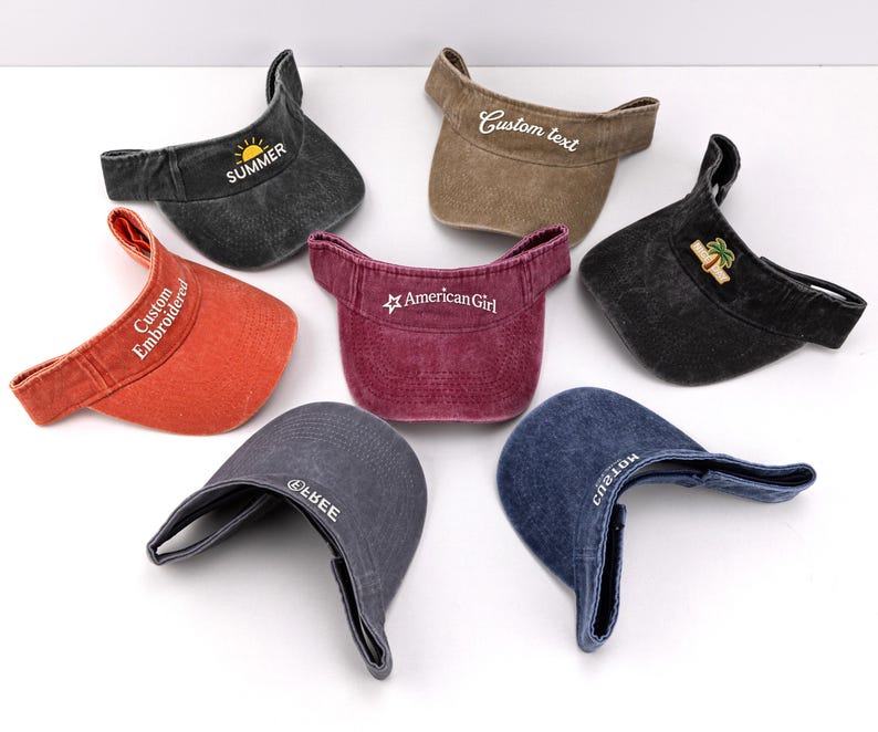 Custom Retro Visors Hat- Personalized Team,party Visors,tennis,golf ...