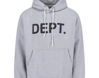 Streetwear Brand P/O Hoodie Heather Grey Pullover Unisex Graphic Sweatshirt