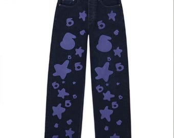 Sp5der Beluga Denim Jeans Unisex Streetwear Designer Inspired Pants