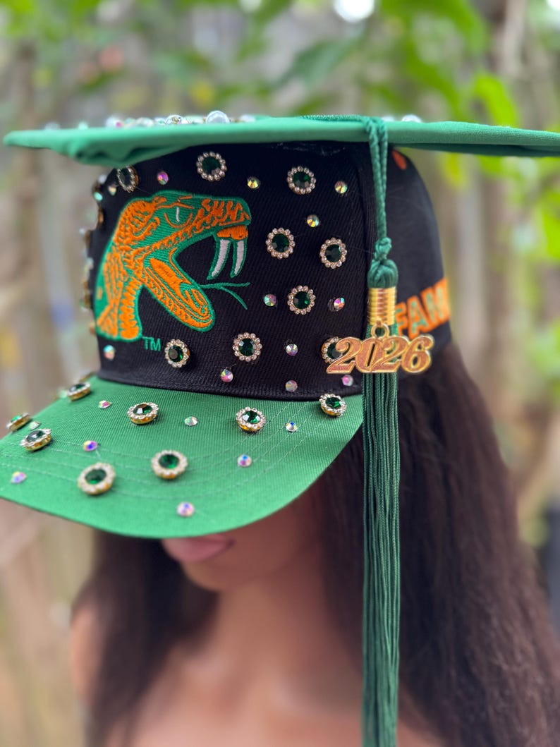 FAMU Graduation Hat 2026, HBCU Graduation Statement Hat, Florida A&M ...