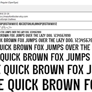May include: A computer screen shows a font preview of "Real Madrid 25-26 Regular." The font is displayed in different sizes, using the sentence "THE QUICK BROWN FOX JUMPS OVER THE LAZY DOG" to showcase the font's style.